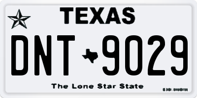 TX license plate DNT9029