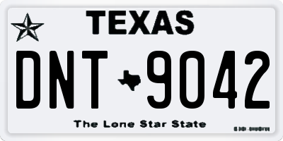 TX license plate DNT9042