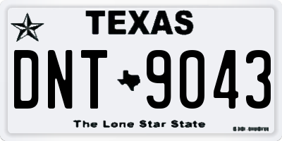 TX license plate DNT9043