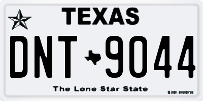 TX license plate DNT9044