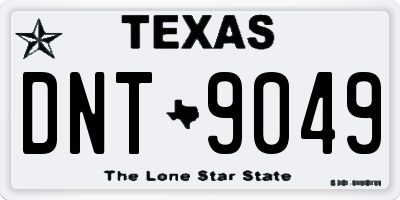 TX license plate DNT9049
