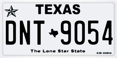 TX license plate DNT9054