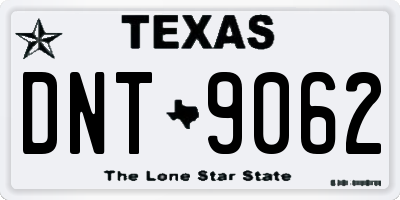 TX license plate DNT9062
