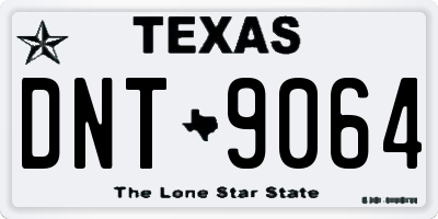 TX license plate DNT9064