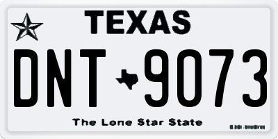 TX license plate DNT9073