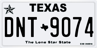 TX license plate DNT9074