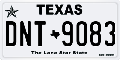TX license plate DNT9083