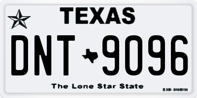 TX license plate DNT9096