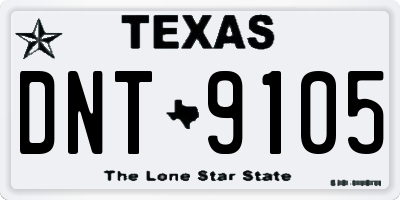 TX license plate DNT9105
