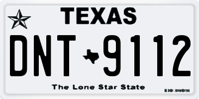 TX license plate DNT9112