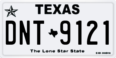 TX license plate DNT9121