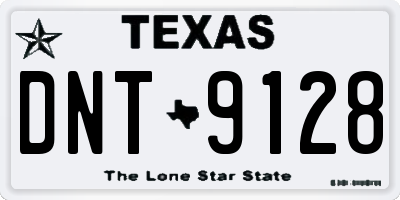 TX license plate DNT9128