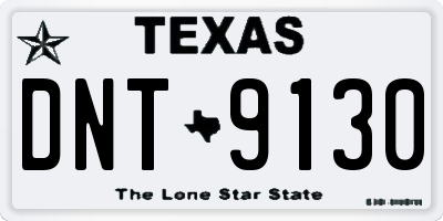 TX license plate DNT9130