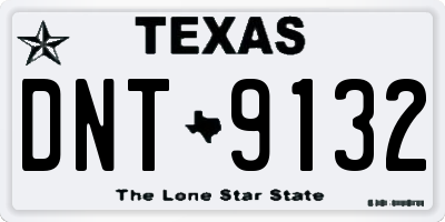 TX license plate DNT9132