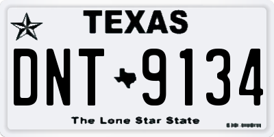 TX license plate DNT9134