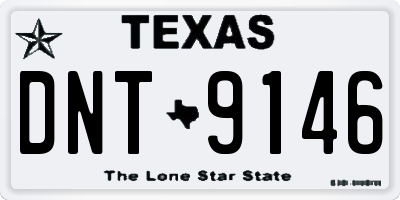 TX license plate DNT9146