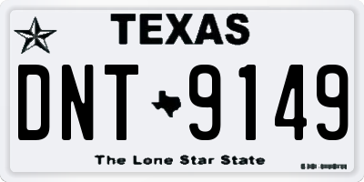 TX license plate DNT9149