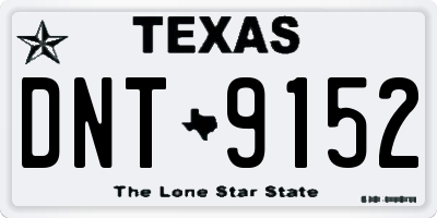 TX license plate DNT9152