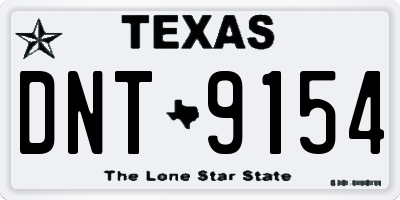 TX license plate DNT9154