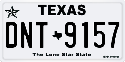 TX license plate DNT9157