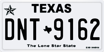 TX license plate DNT9162