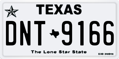 TX license plate DNT9166