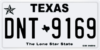 TX license plate DNT9169