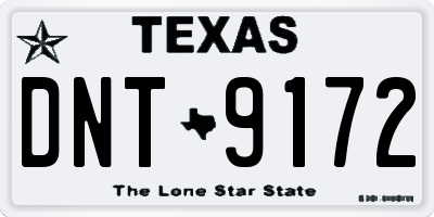 TX license plate DNT9172