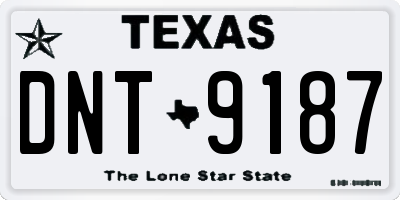 TX license plate DNT9187