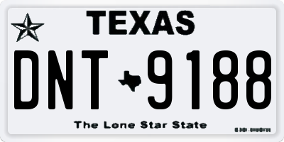 TX license plate DNT9188