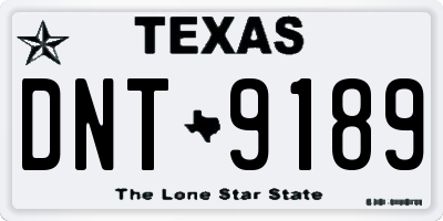 TX license plate DNT9189