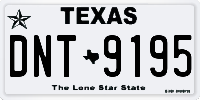 TX license plate DNT9195