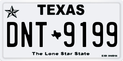 TX license plate DNT9199