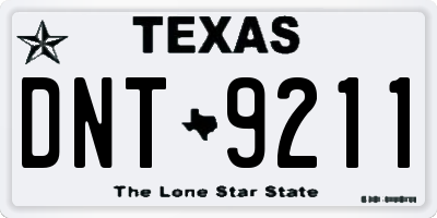 TX license plate DNT9211