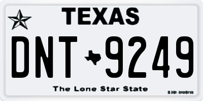 TX license plate DNT9249