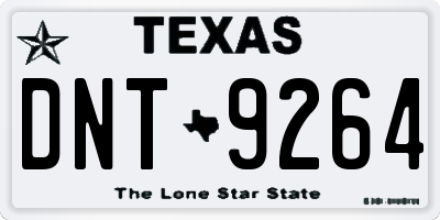 TX license plate DNT9264
