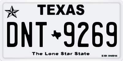 TX license plate DNT9269