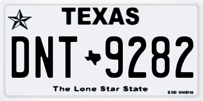 TX license plate DNT9282