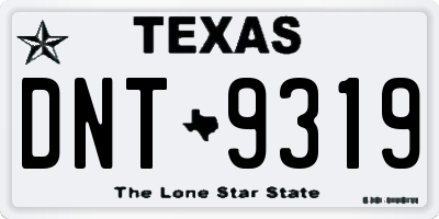 TX license plate DNT9319