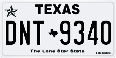 TX license plate DNT9340