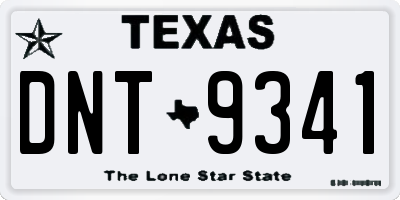 TX license plate DNT9341