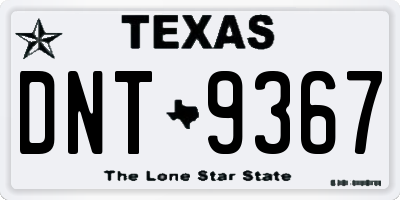 TX license plate DNT9367