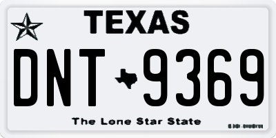 TX license plate DNT9369