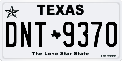 TX license plate DNT9370