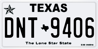 TX license plate DNT9406