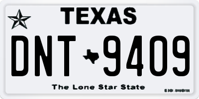 TX license plate DNT9409