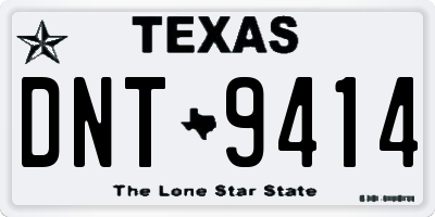 TX license plate DNT9414