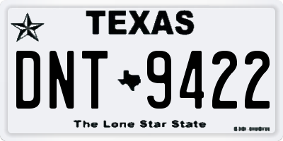 TX license plate DNT9422