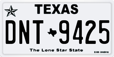 TX license plate DNT9425