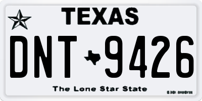 TX license plate DNT9426